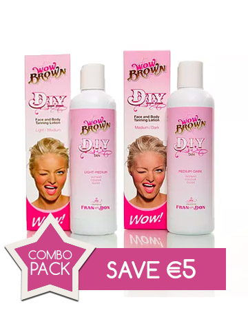 Wow brown DIY Tanning Lotion Multipack